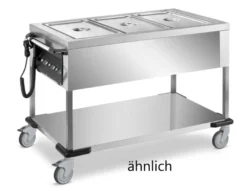 Bain-Marie Wagen PROFI mit abnehmbarer Wanne 2x GN 1/1