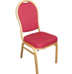 Bankettstühle Bolero mit runder Lehne, rot 4 Stück