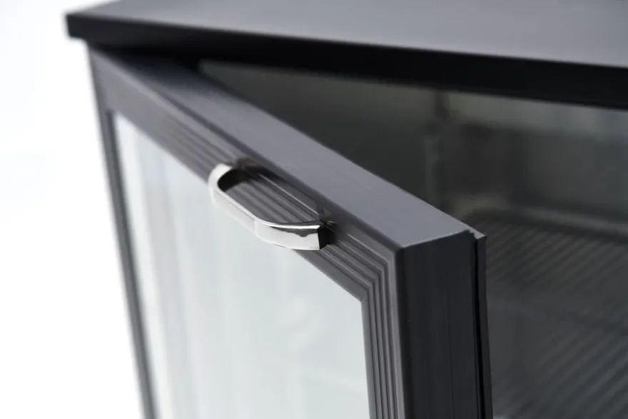 Barkühlschrank ECO 230 mit Klapptüren schwarz, LED Beleuchtung, unterbaubar