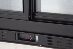 Barkühlschrank ECO 230 mit Schiebetüren schwarz, LED Beleuchtung, unterbaubar
