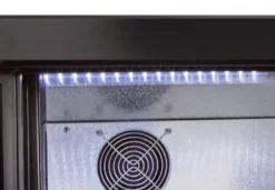 Barkühlschrank ECO 350 mit Schiebetüren schwarz, LED Beleuchtung, unterbaubar