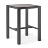 barths Bar-Tisch Rhodos 800x800 mm anthrazit/Ardesia