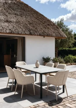 barths Belfort rechteckiger Dining-Tisch 140 x 90 cm - Anthrazit