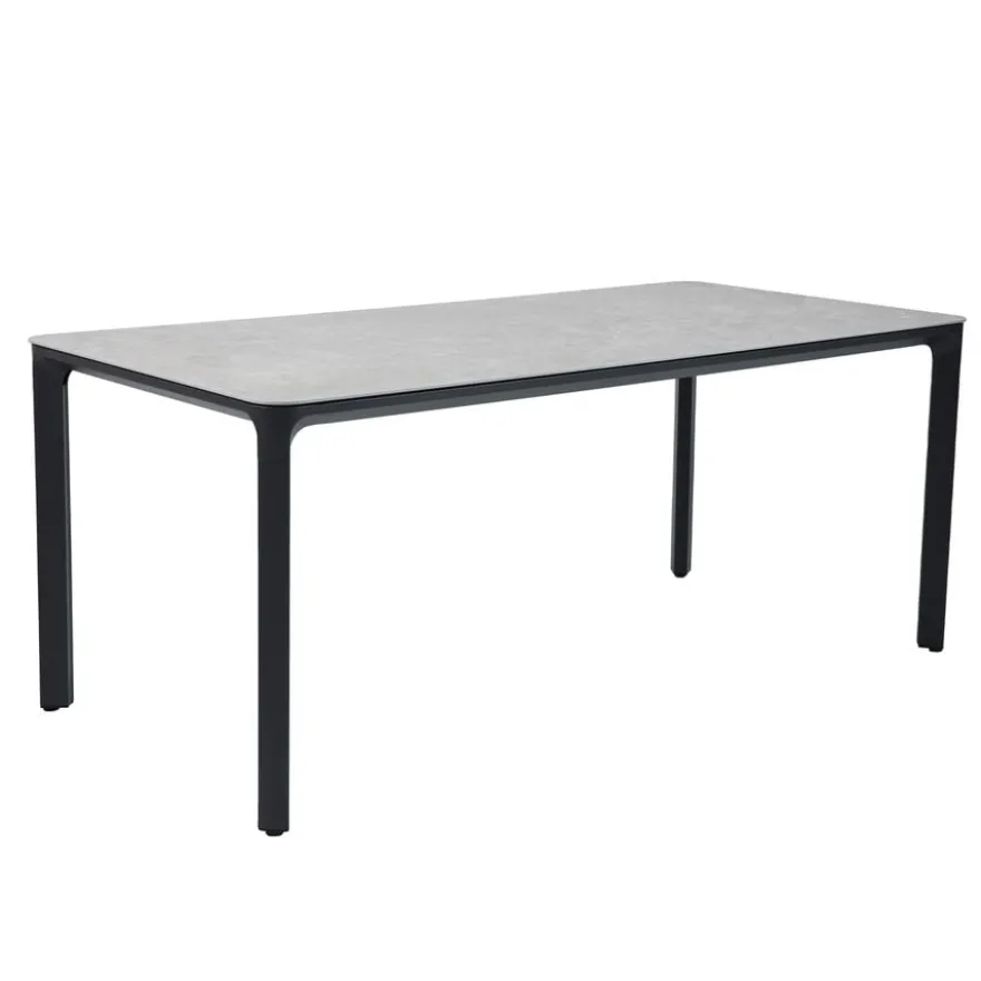 barths Belfort rechteckiger Dining-Tisch 210 x 90 cm - Anthrazit