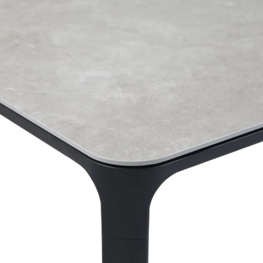barths Belfort rechteckiger Dining-Tisch 210 x 90 cm - Anthrazit