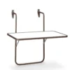 barths Boy – Balkonhängetisch 60x40 cm Braun-Weiß