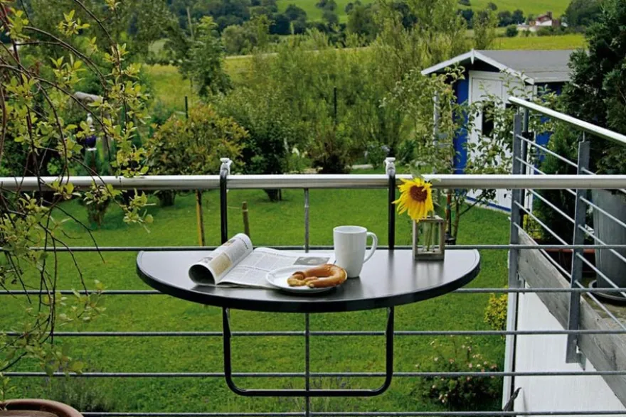 barths Butler – Balkonhängetisch 100x50 cm Anthrazit