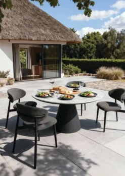 barths Cuba runder Dining-Tisch Ø 140 cm - Anthrazit