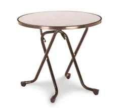 barths Dublin – Klapptisch rund 80 cm Braun