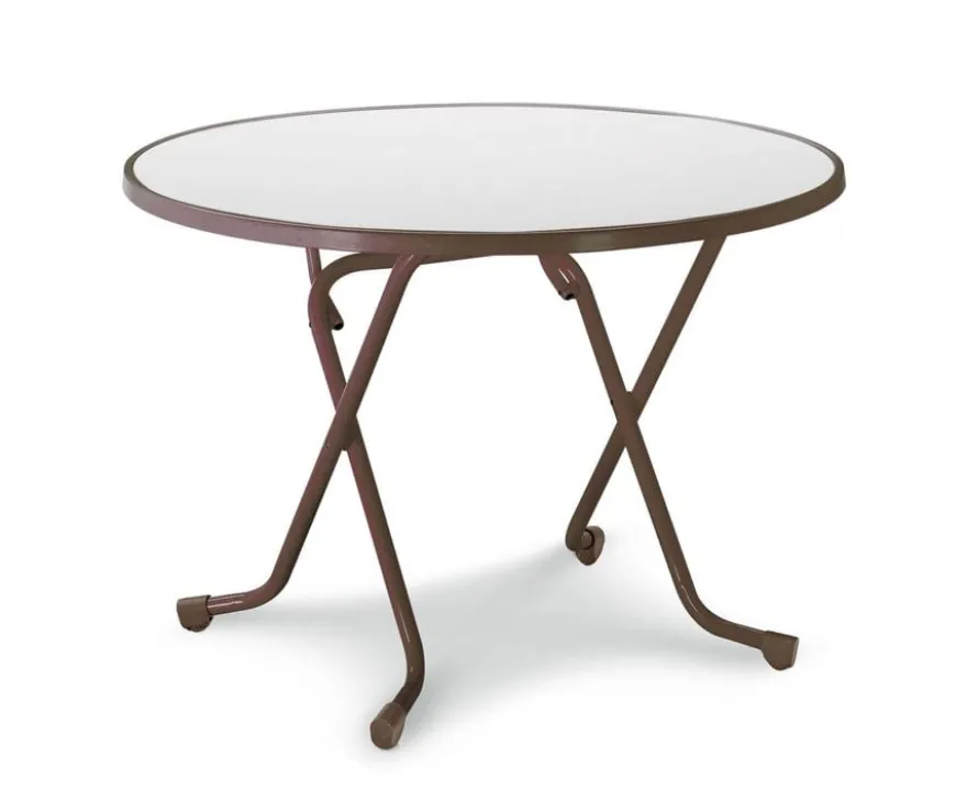 barths Dublin – Klapptisch rund 100 cm Braun