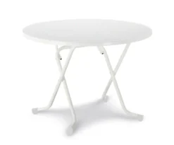 barths Dublin – Klapptisch rund 100 cm Weiß