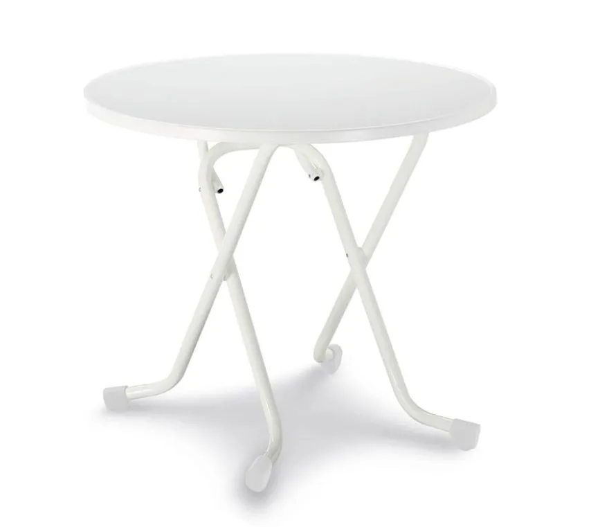 barths Dublin – Klapptisch rund 80 cm Weiß