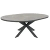 barths Fellow ausziehbarer Dining-Tisch 145/200 x 145 cm - Anthrazit