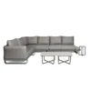 barths Fellow – Lounge-Set mit 3 Beistelltischen Anthrazit