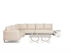 barths Fellow – Lounge-Set mit 3 Beistelltischen Sand