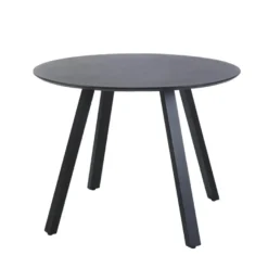 barths Halo Gartentisch Rund – Schwarz
