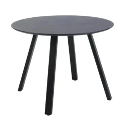 barths Halo Gartentisch Rund – Schwarz
