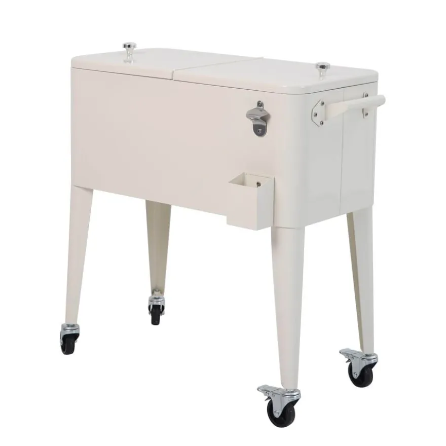 barths Icy Kühlbox auf Rädern – Beige