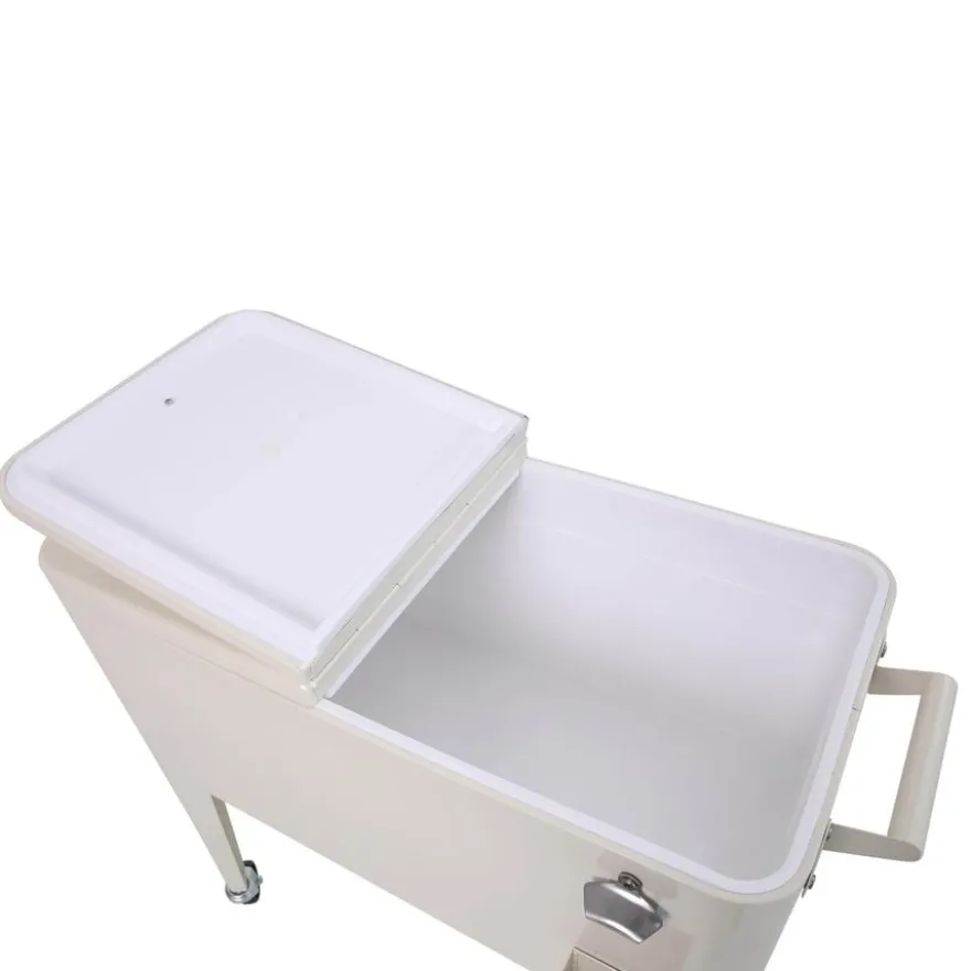 barths Icy Kühlbox auf Rädern – Beige