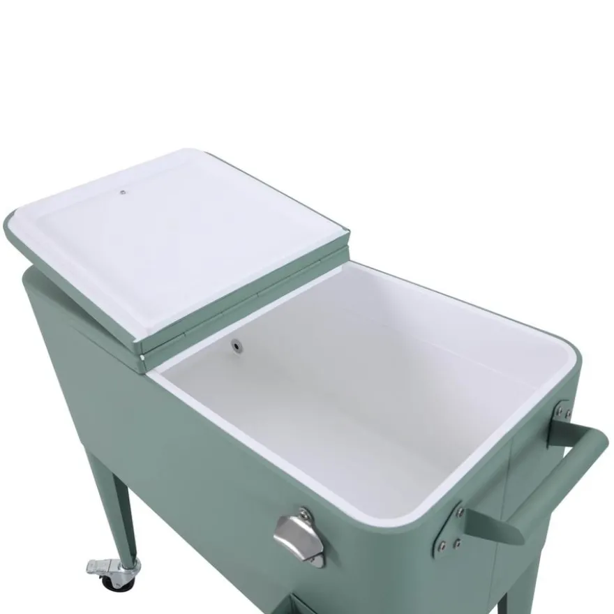 barths Icy Kühlbox auf Rädern – Grün