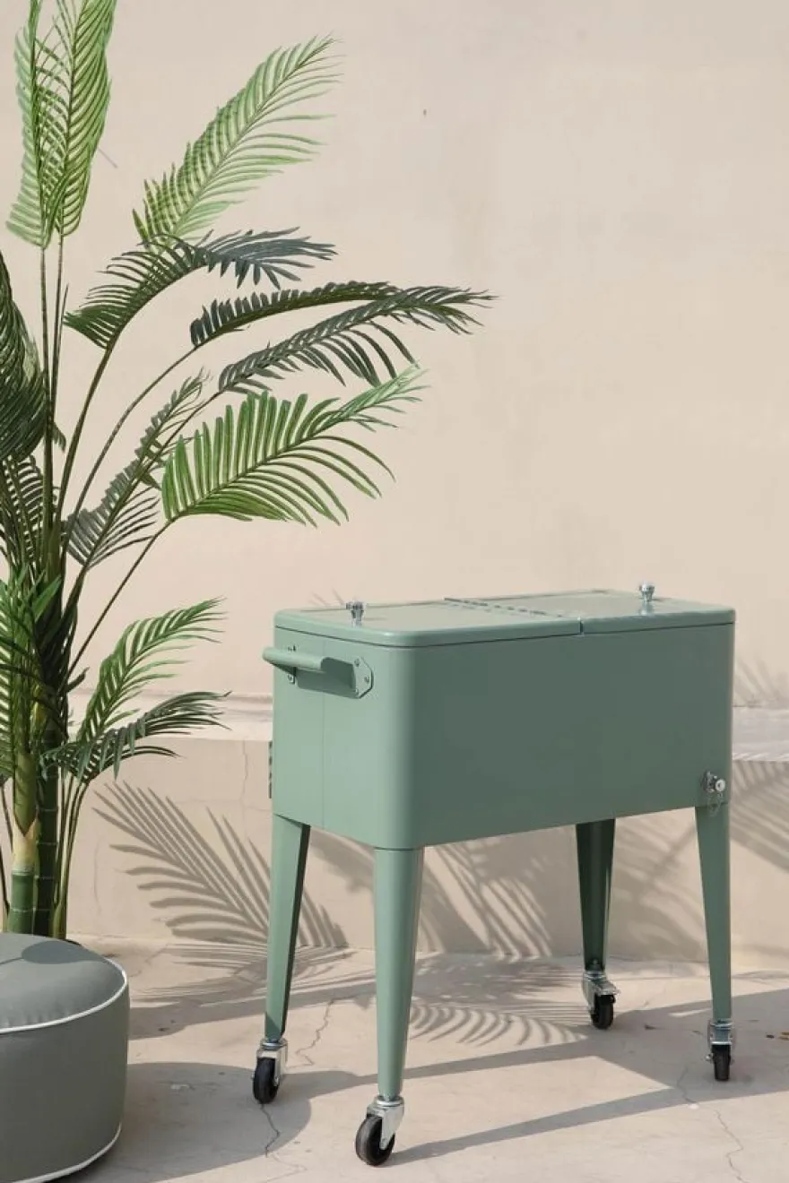barths Icy Kühlbox auf Rädern – Grün