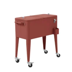 barths Icy Kühlbox auf Rädern – Terracotta