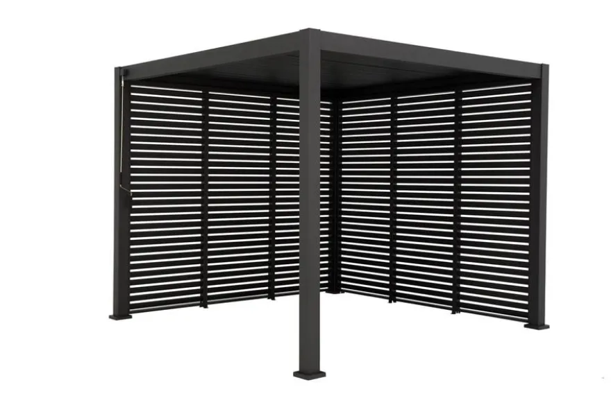 barths Louvre – Wand 113 cm (für breite 360 + 720cm) Anthrazit