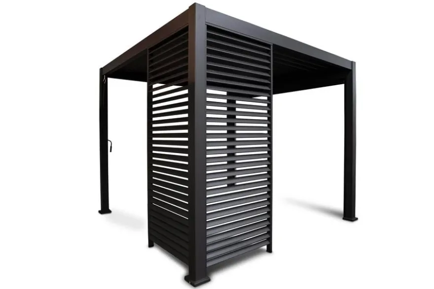 barths Louvre – Wand 123 cm (für breite 400cm) Anthrazit