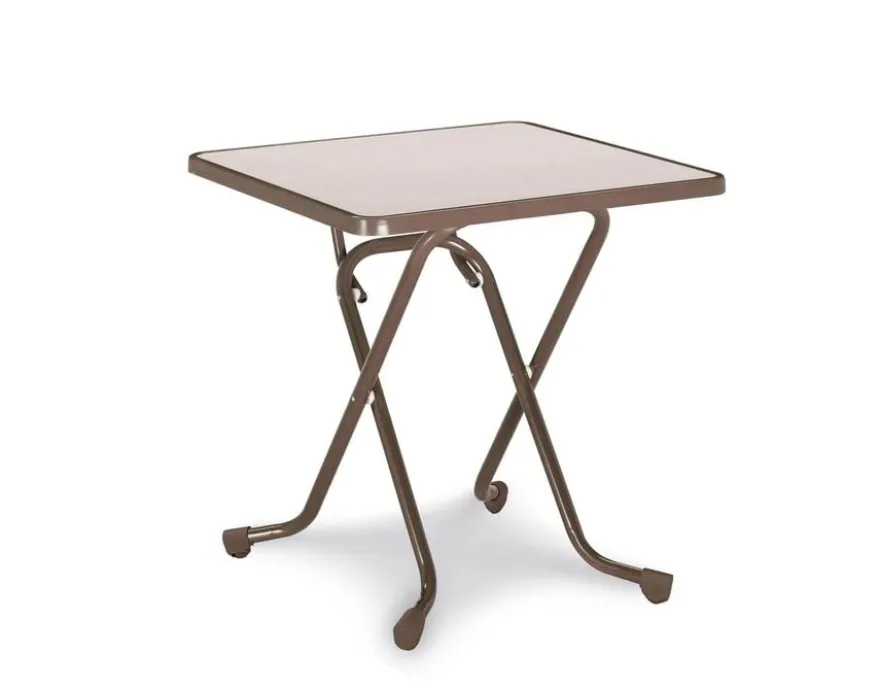 barths Madrid – Klapptisch quadratisch 67x67 cm Braun