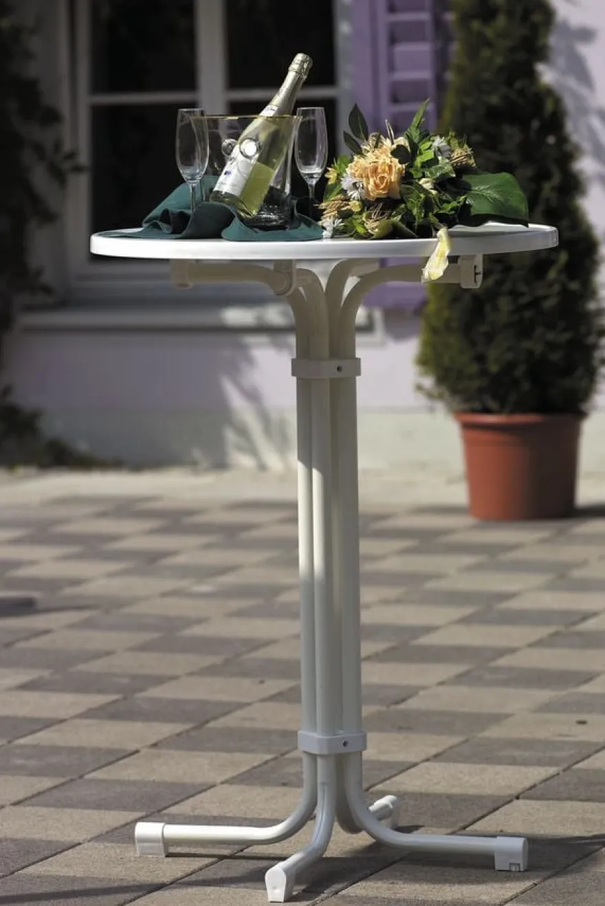 barths Multiflex – Stehtisch rund 80 cm Weiß