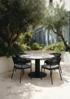 barths Porto runder Dining-Tisch Ø 130 cm - Anthrazit