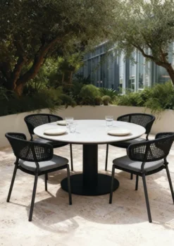 barths Porto runder Dining-Tisch Ø 130 cm - Anthrazit