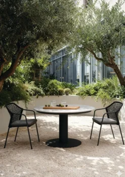 barths Porto runder Dining-Tisch Ø 130 cm - Anthrazit