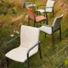 barths Positano – Dining-Sessel Anthrazit & Beige