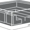 barths Profi-Schutzhülle für Lounge-Gruppen, mittel, 2500x2500x750 mm