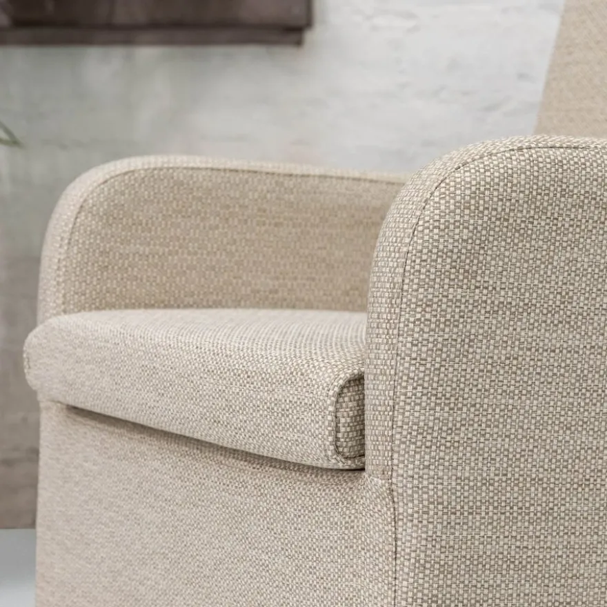 barths Riga – Relaxsessel mit Fußhocker Sand