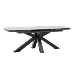 barths Torino ausziehbarer Dining-Tisch 180/220 x 100 cm - Anthrazit