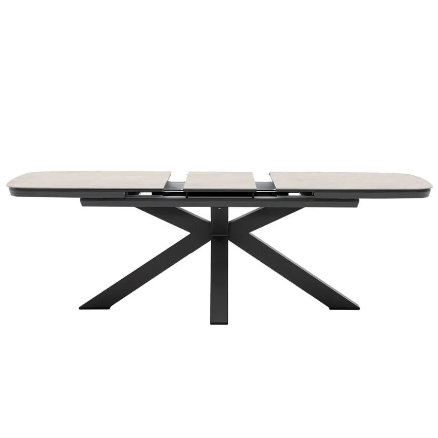 barths Torino ausziehbarer Dining-Tisch 180/220 x 100 cm - Anthrazit
