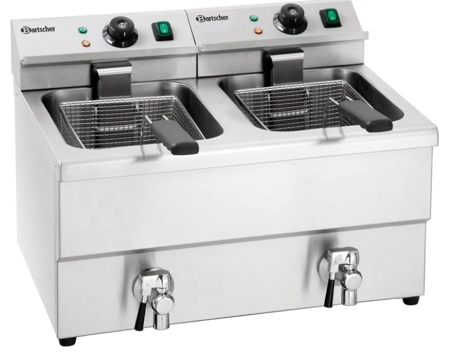Bartscher Elektro Doppel-Fritteuse IMBISS II 2x 8L