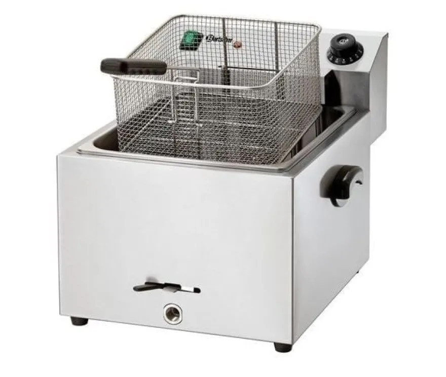 Bartscher Elektrofritteuse PROFI 9,7 Liter mit Fettablasshahn