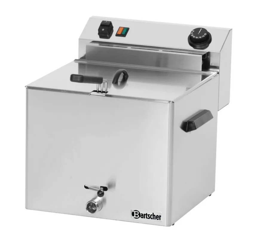 Bartscher Elektrofritteuse PROFI 10 Liter mit Fettablasshahn