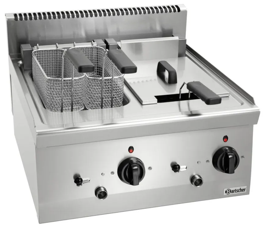 Bartscher Elektro-Fritteuse 600 Imbiss 2 x 8L - Tischgerät