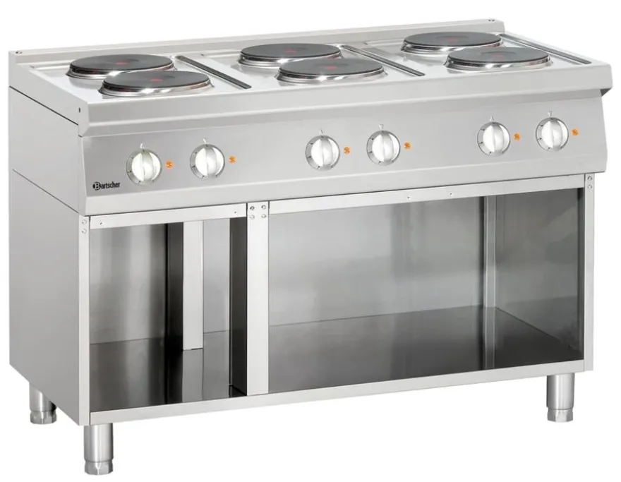 Bartscher Elektroherd 700 mit offenem Unterbau 120x700