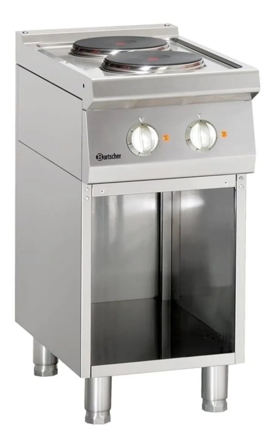 Bartscher Elektroherd 700 mit offenem Unterbau 400x700