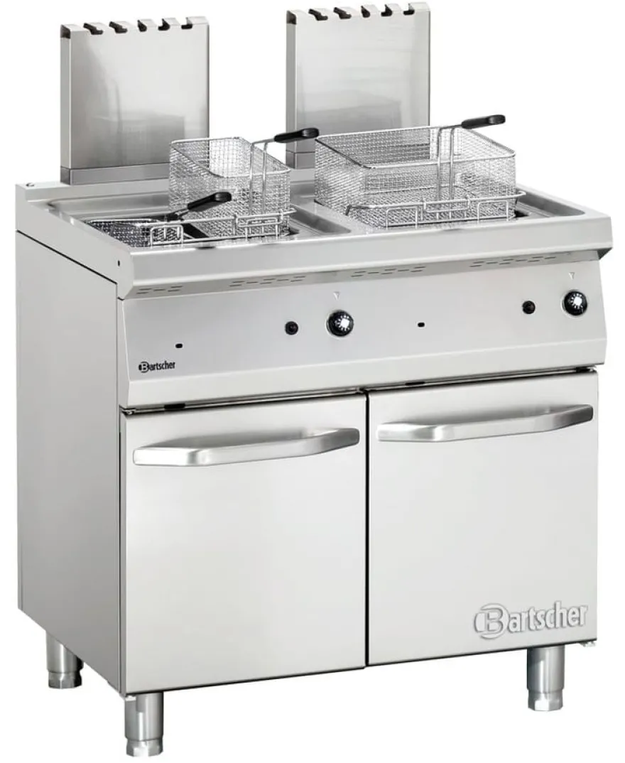 Bartscher Gas-Fritteuse 700, 2 x 15 Liter
