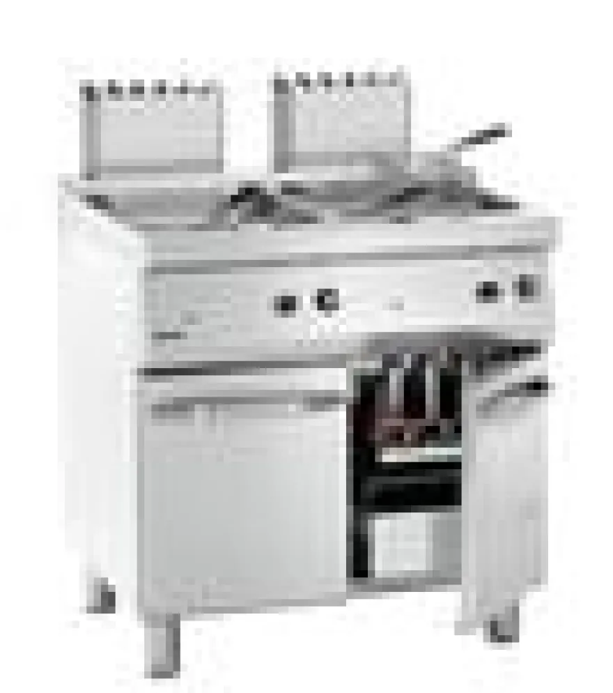 Bartscher Gas-Fritteuse 700, 2 x 15 Liter