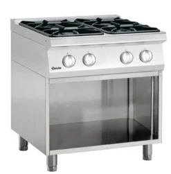 Bartscher Gasherd Serie 700 Classic mit offenem Unterbau, 4 Flammen - Standgerät