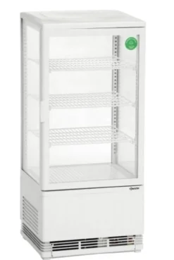 Bartscher Mini-Kühlvitrine 78L, weiß