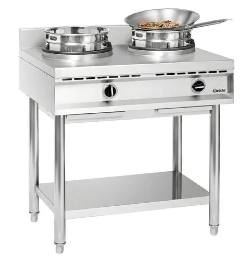 Bartscher Wok-Herd, 2 Brenner
