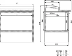Belegstation ECO 1365 für 7 x 1/3 GN Behälter
